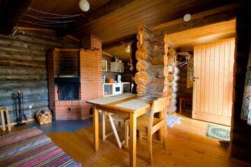 Фото номера Коттедж с общей ванной комнатой (4 взрослых) Кемпинги Kangasjoki Camping г. Суомуссалми 3