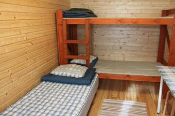 Фото номера Коттедж с общей ванной комнатой (для 3 взрослых) Кемпинги Kangasjoki Camping г. Суомуссалми 6